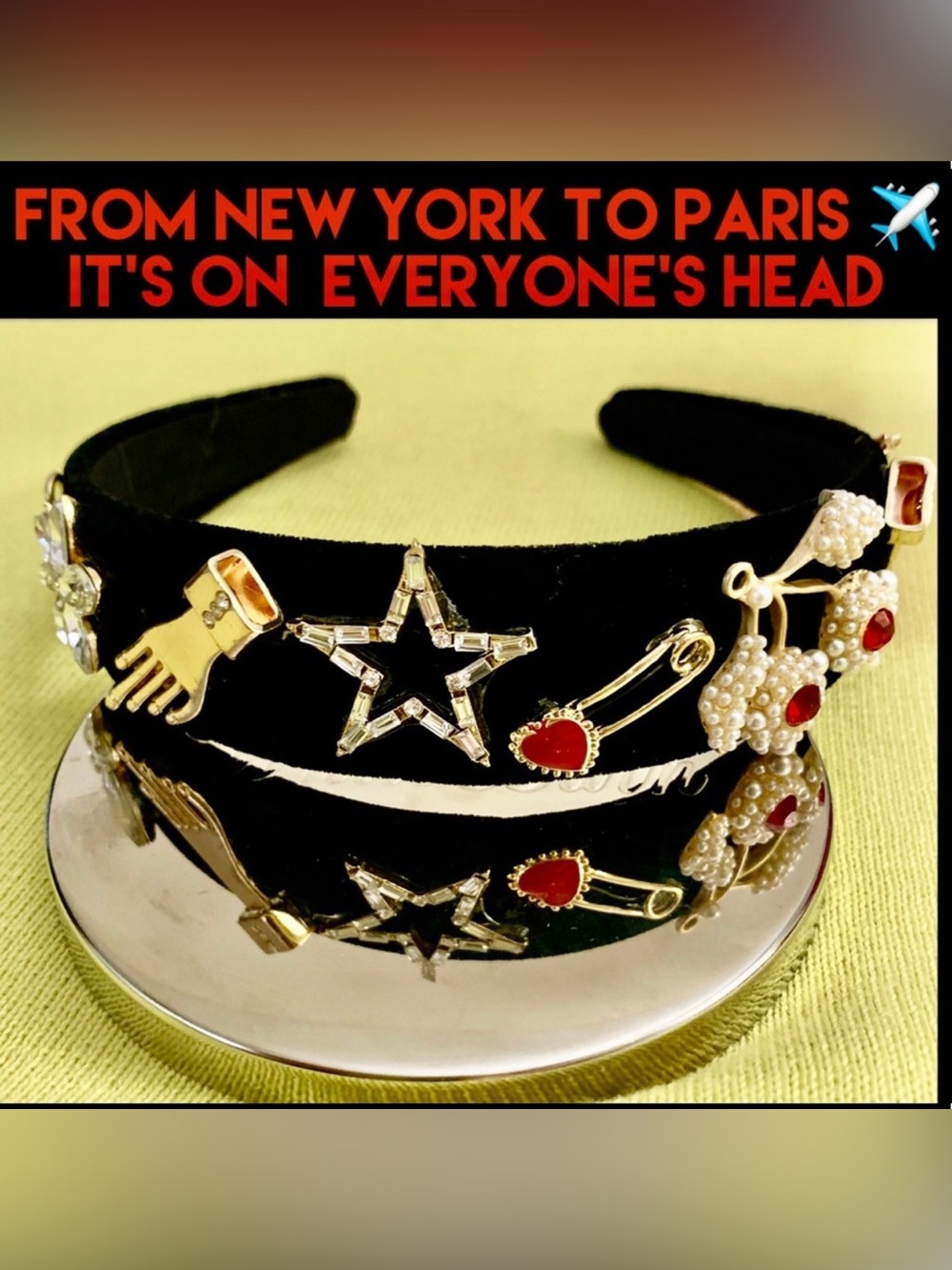 FROM NEW YORK PARIS IT’S ON EVERYONE’S HEAD ✈️ “Dolce Gabbana Style PRICE FIRM - Picture 6 of 16